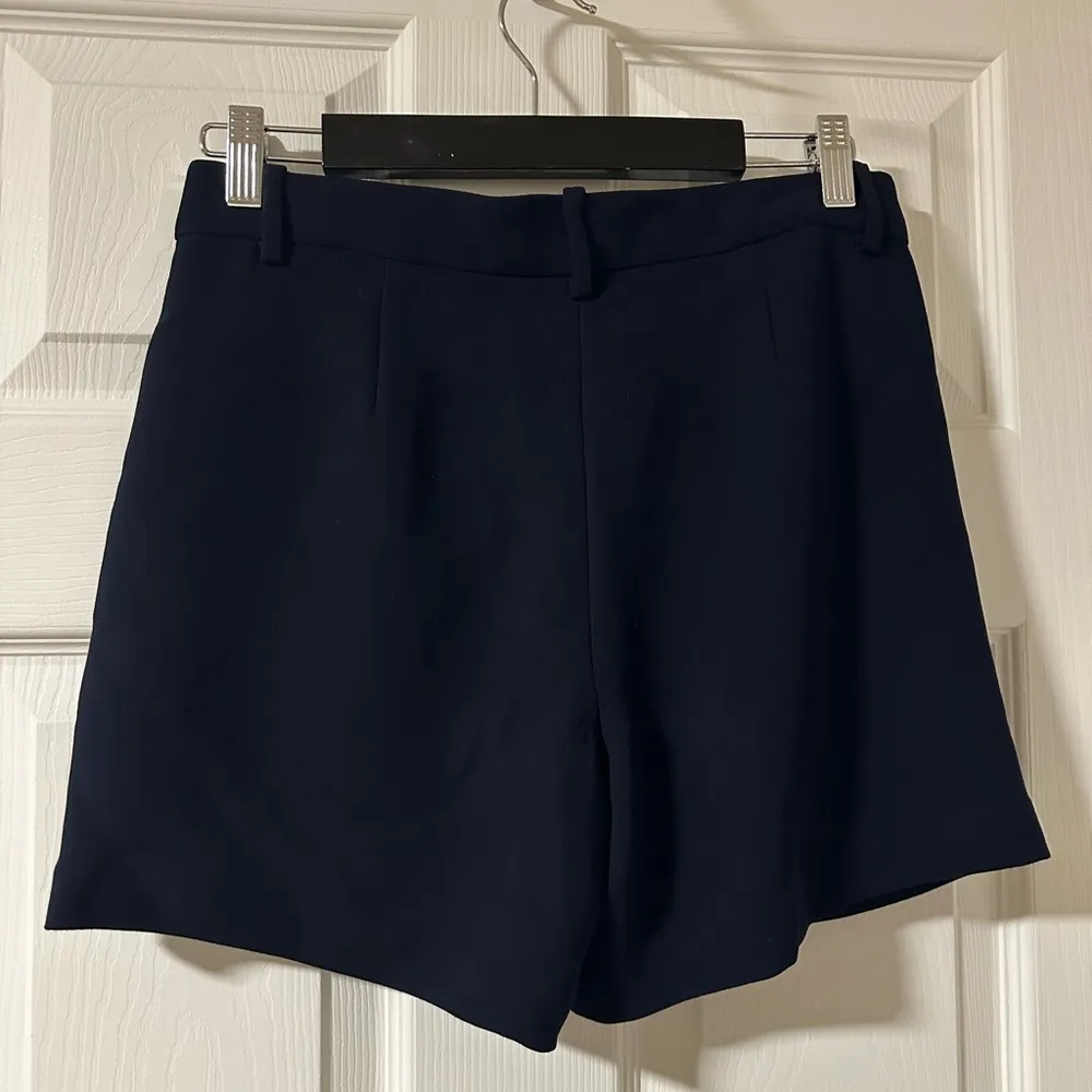 Navy JCrew Tailored Trouser Shorts - Image 2