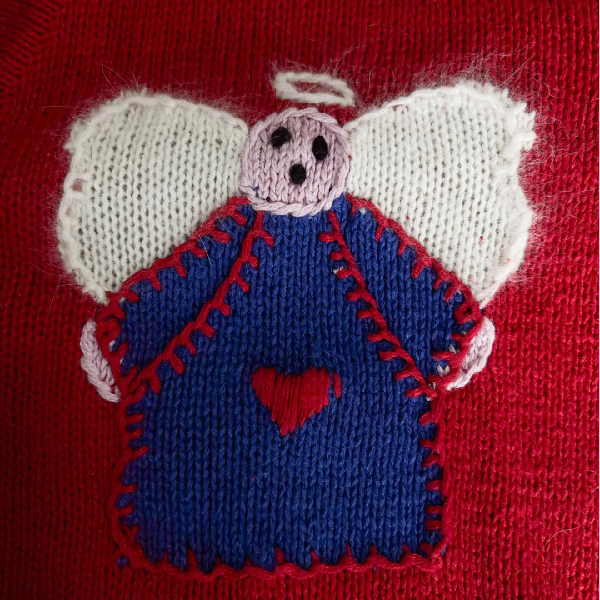 The Quacker Factory Vintage Festive Red Holiday Cardigan Size Large EUC - Image 5