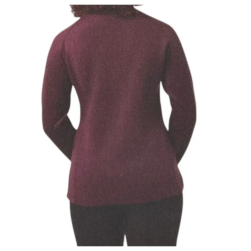 32 Degree Heat Womens Potent Purple Active Jacket Mock Neck Full-Zip Small - Image 3