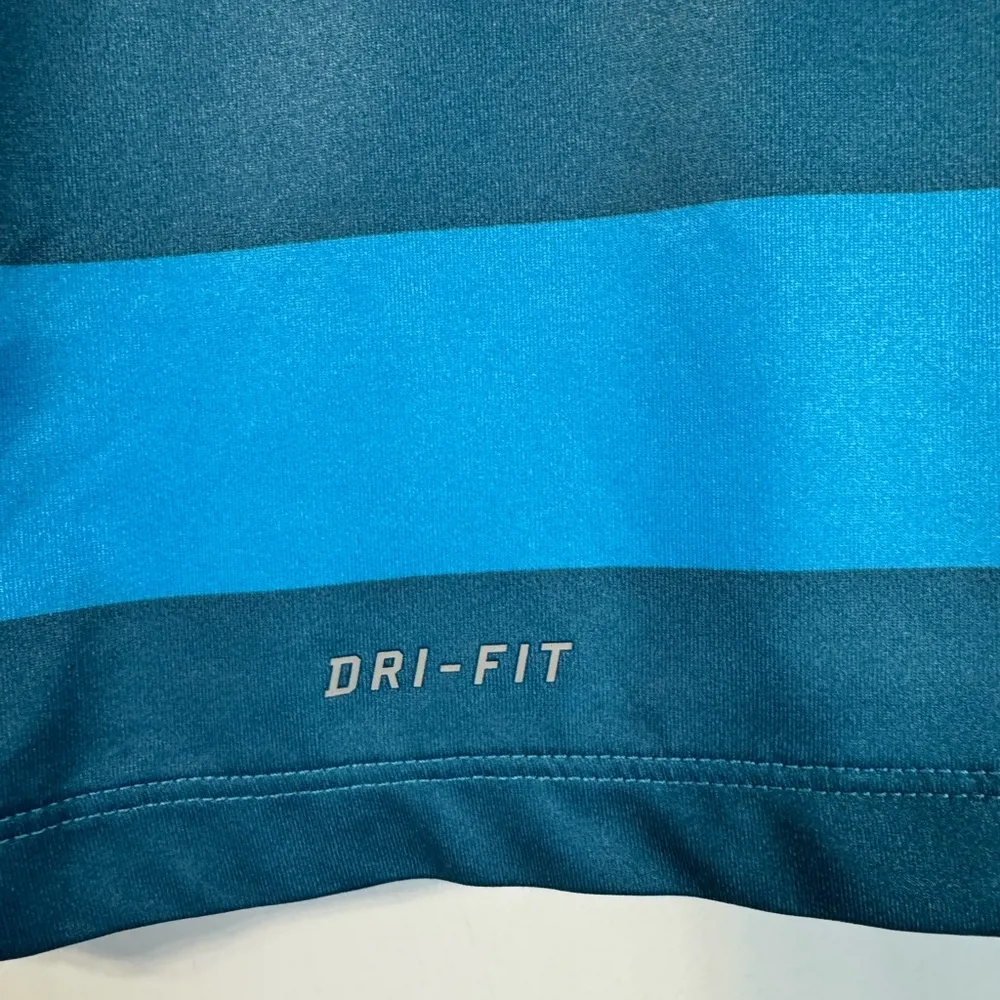 Pro DriFit L/S Striped V Neck Tee Blue Size S - Image 7