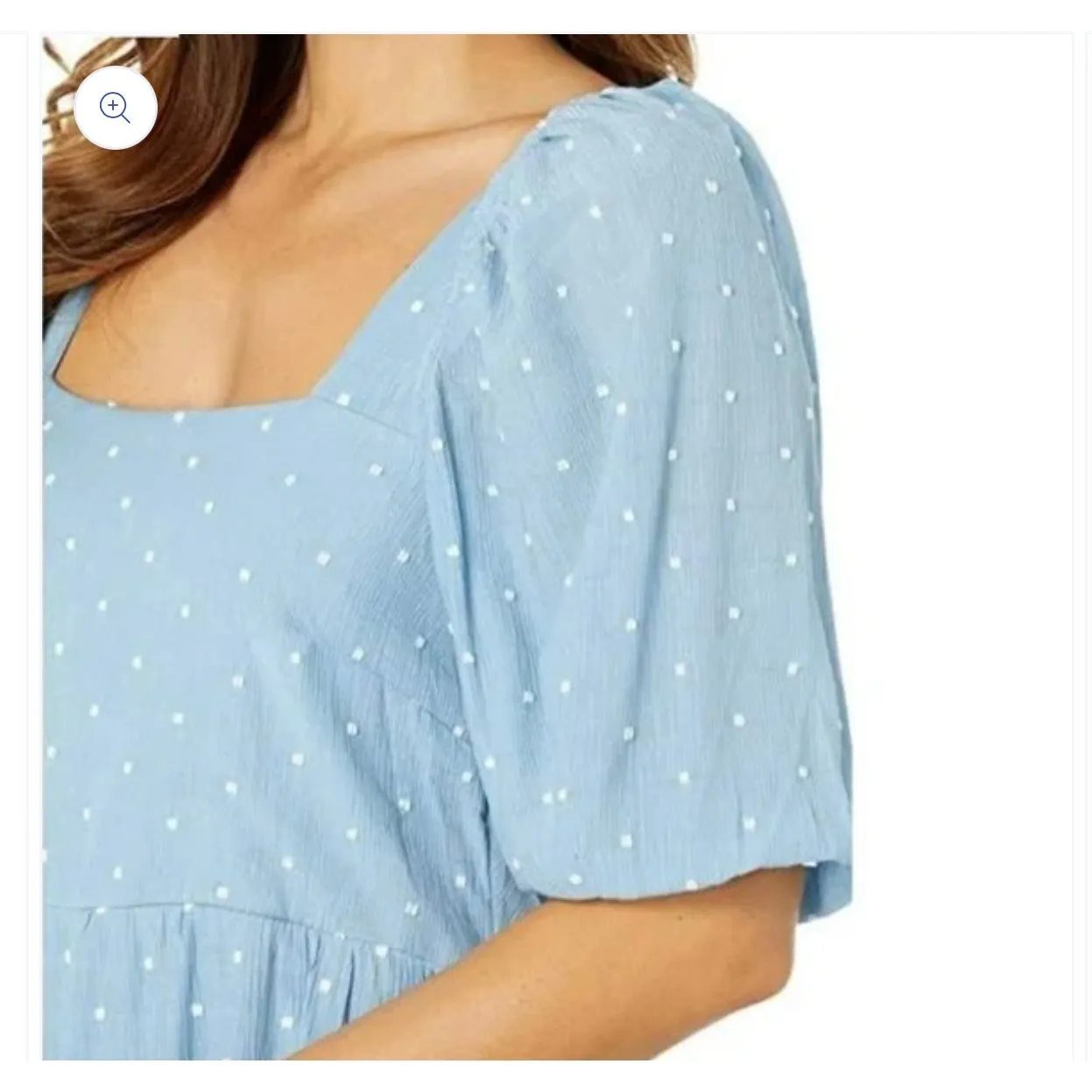 Moon River Medium Midi Dress Anthropologie Dot Cut out tie back Boho Prairie - Image 4