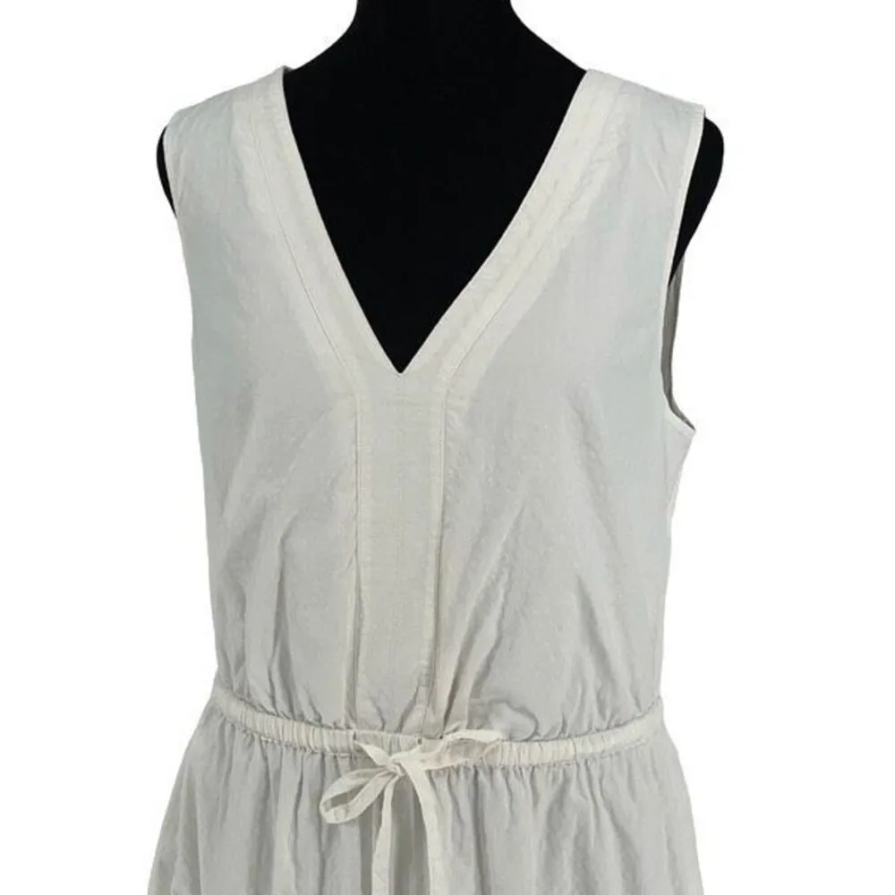 Vineyard Vines Harbor Women’s Drawstring Waist Sleeveless V-Neck Seersucker Mini - Image 2