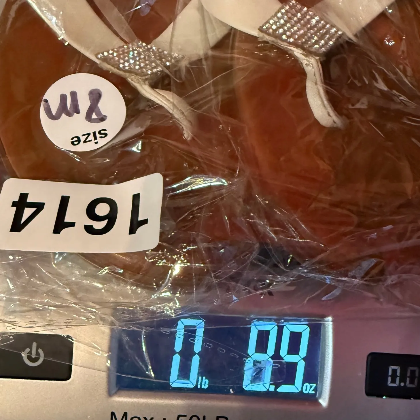 Italian Shoemaker Women 8M Rhinestone Flip Flops Thong Sandals Sparkle Shoes - Image 7