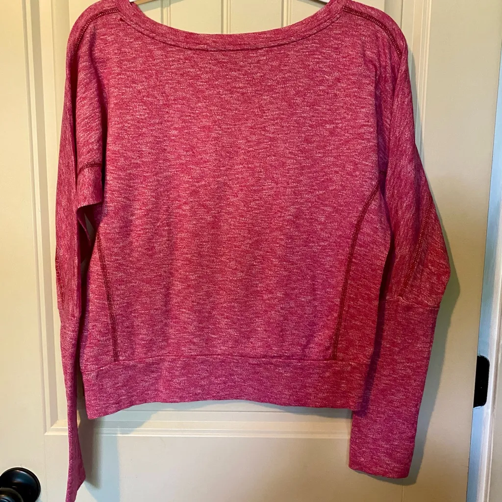 The North Face Pink Waist Crop Sweatshirt Top - Image 3