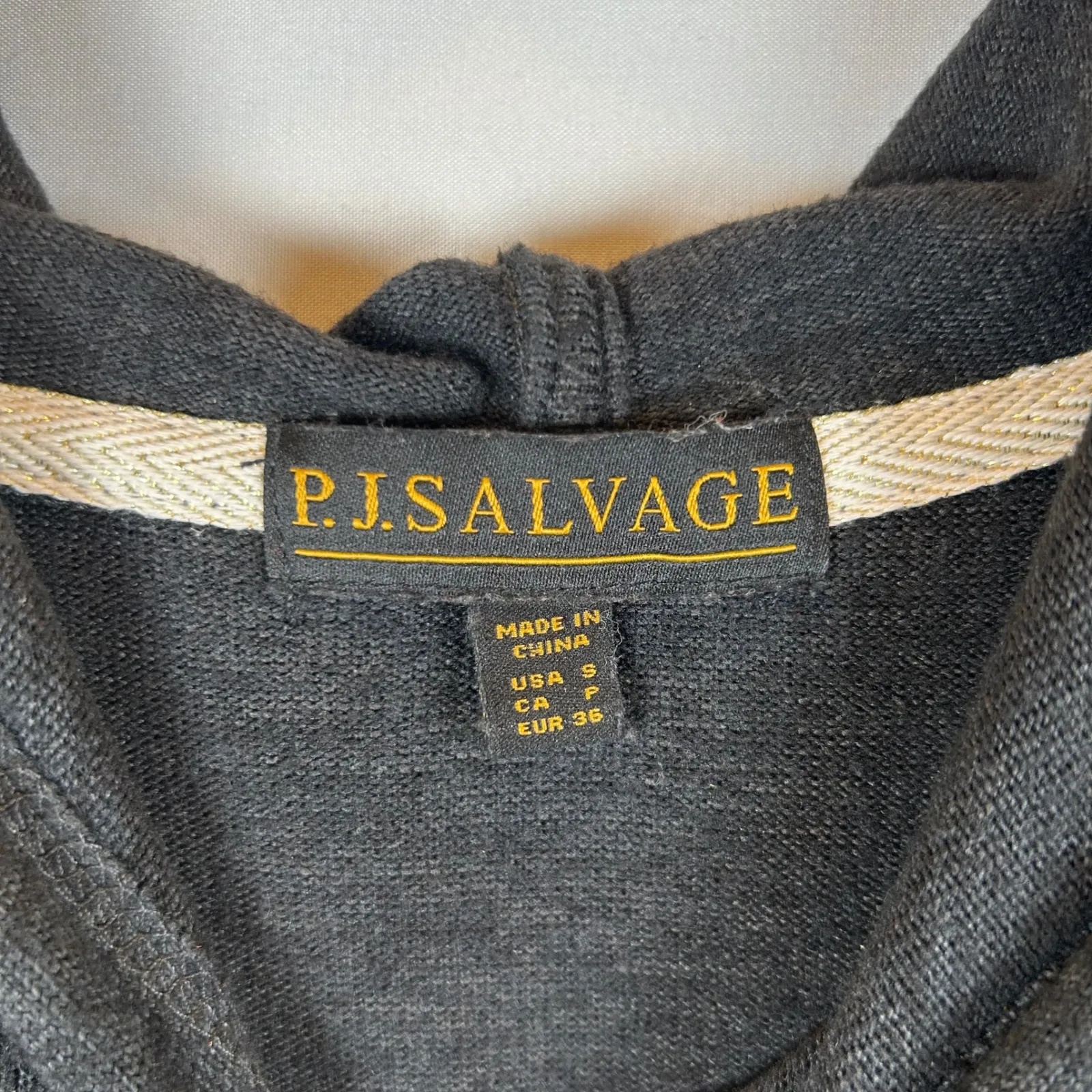 P.J.Salvage Mama Needs a Silent Night Hoodie Gray Womens Size S - Image 3