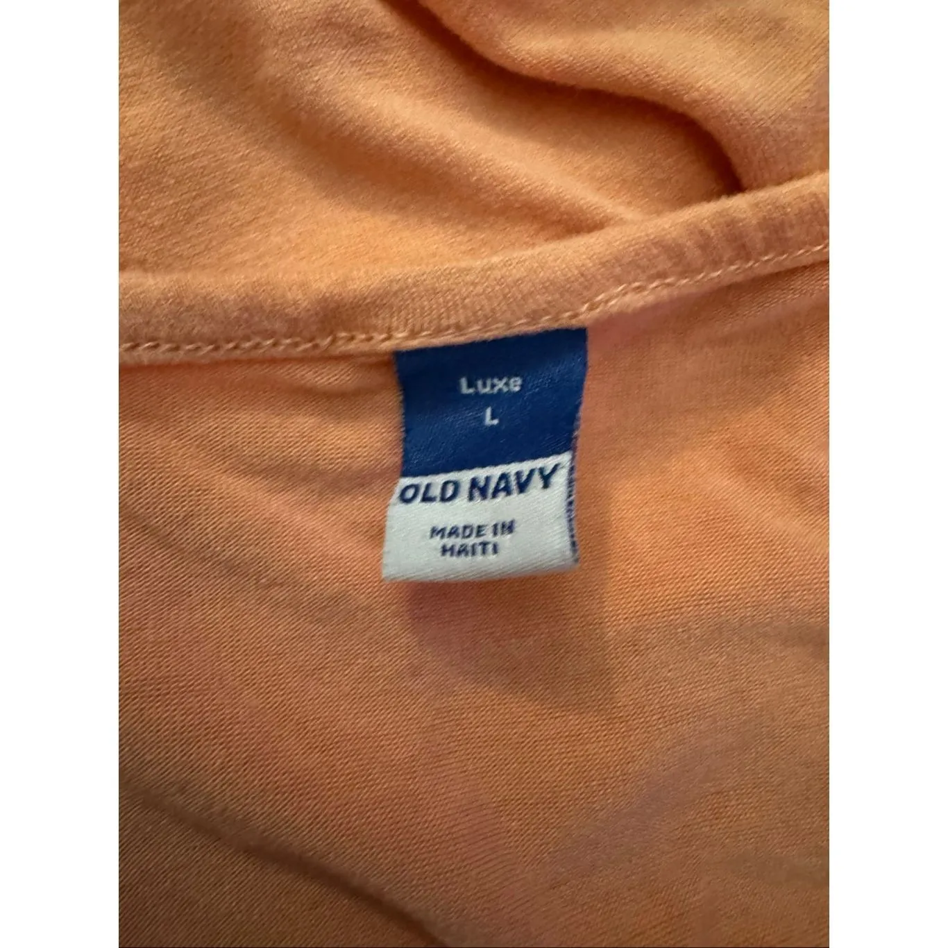 Old Navy Luxe V-Neck Tee Bundle Peach Short Sleeve Tops Women’s L & XL - Image 7