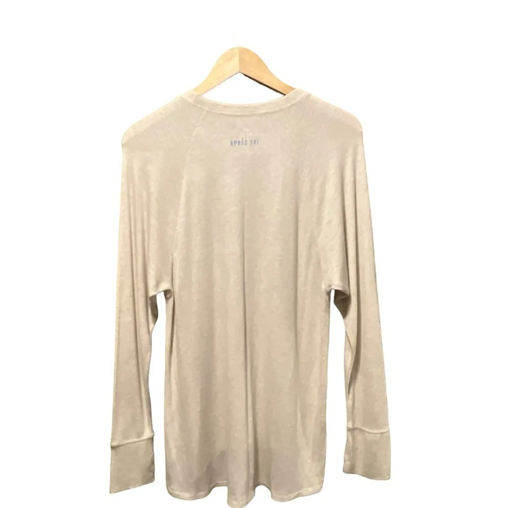 Aerie Ski Bunny NWT Real Soft Waffle Knit Thermal Long Sleeve top Size Medium - Image 10