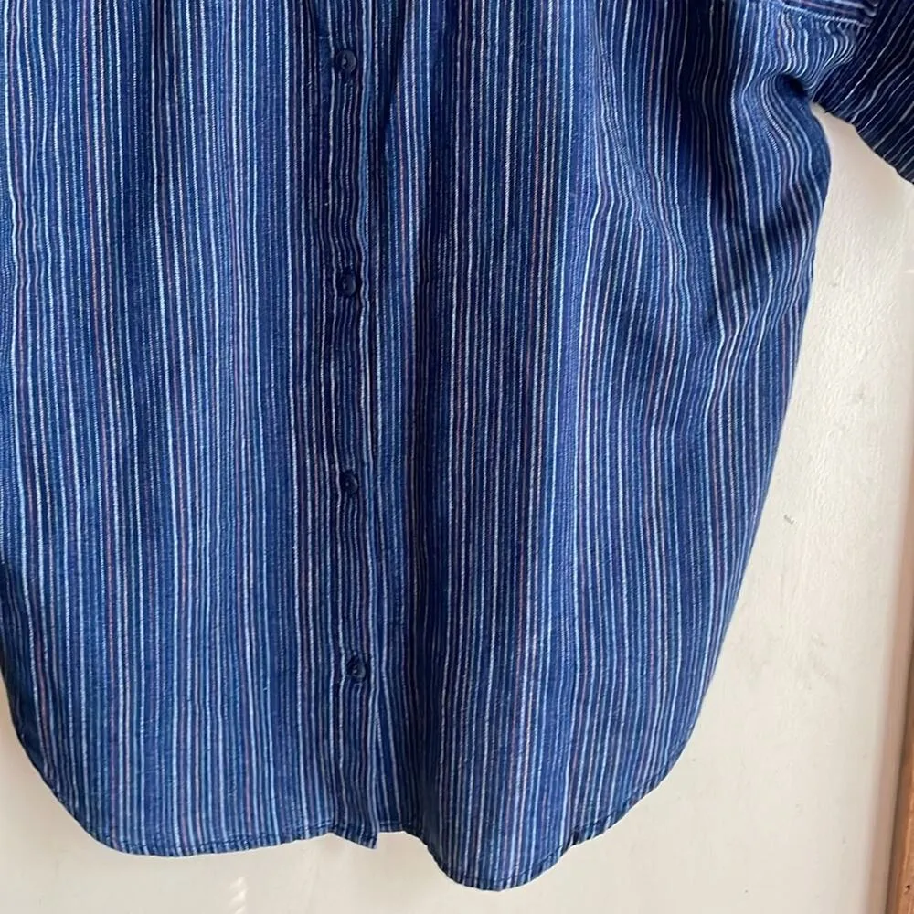 Madewell Courier Button-Back Shirt in Cecile Stripe - Image 11