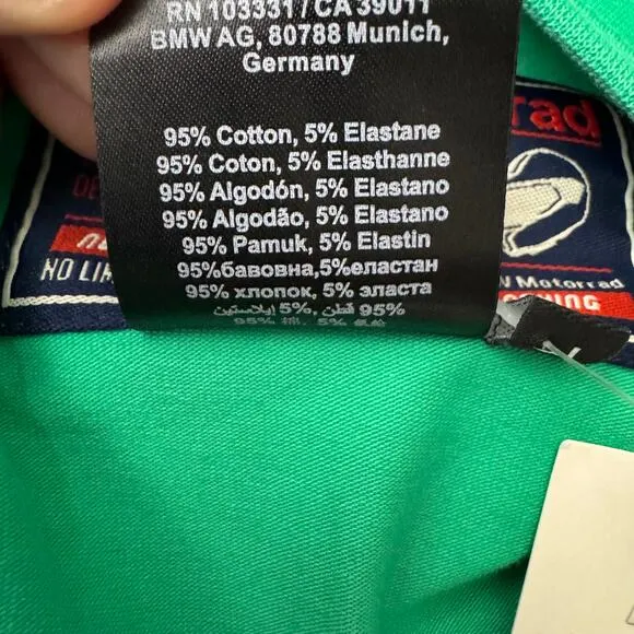 BMW Motorrad The Happy‎ Maker Damen Comic Strip Graphic Tee Womens Size L NWT Green Size L - Image 7