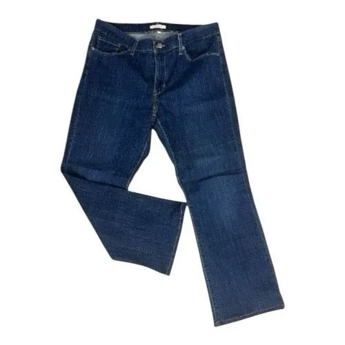 Levi’s Dark Blue Classic Bootcut Women Jeans Size 14 Stretch High Rise - Image 2
