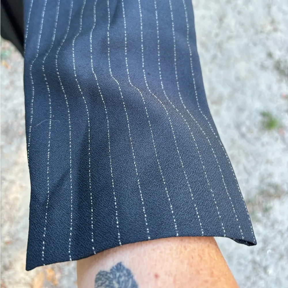 Beautiful Long Jacket Vintage 80s by R & D Dress LTD. Size 16T Black - Image 8