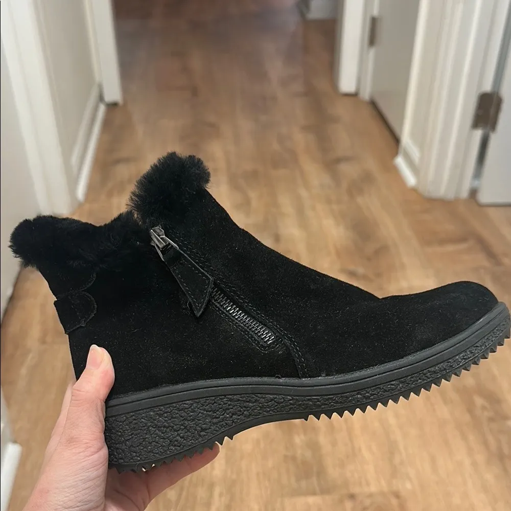 SPRING STEP | Black Suede Leather Republic Boot - Image 4