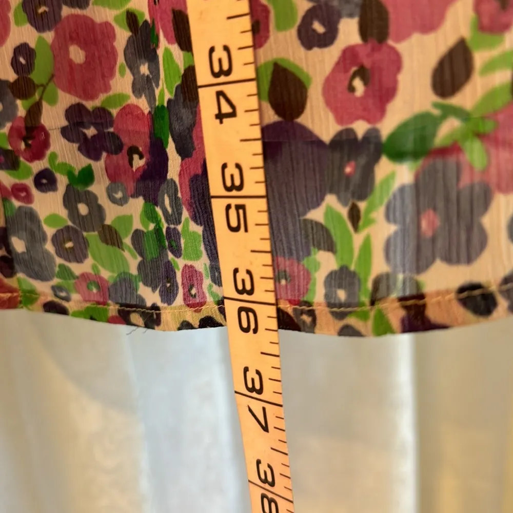 OLD NAVY CHIFFON FLORAL DRESS Sz: M - Image 6