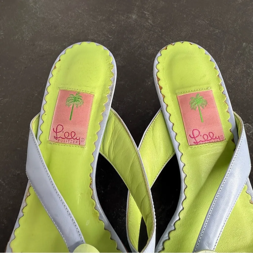 Lilly Pulitzer Women’s Floral Kitten Heel Sandals Sz 10 - Image 2