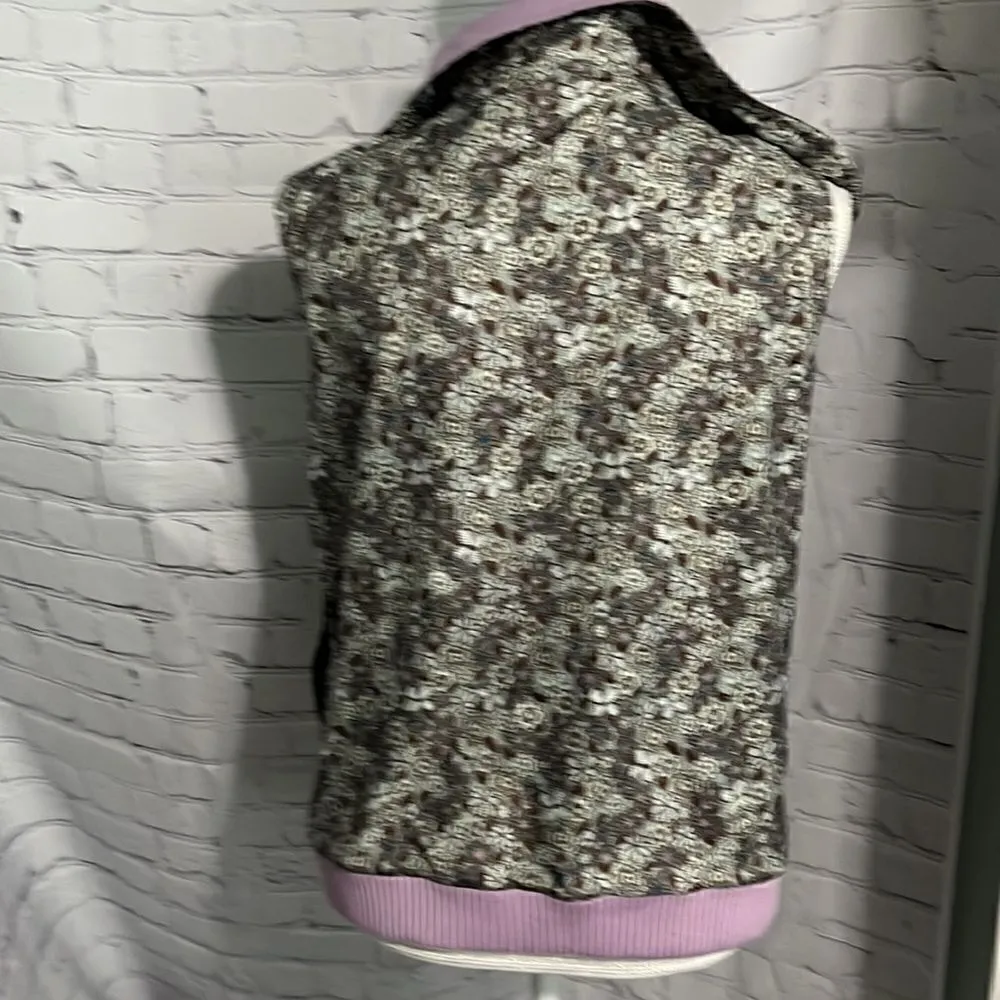 Pendleton - Reversible Vest - Purple floral - Size L - Image 4