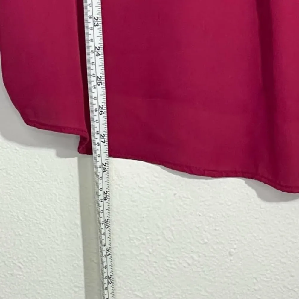 About A Girl Burgundy V Neck Relaxed Blouse Size 1X - Image 13