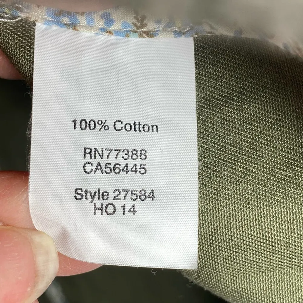 J. Crew Resin Coated Twill Field Olive Green Jacket XXS STYLE: 27584 - Image 5