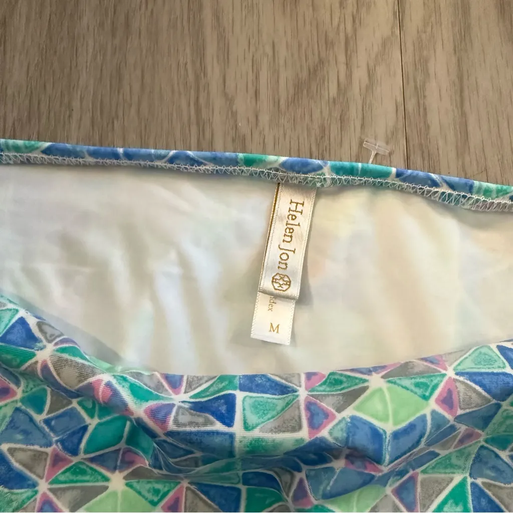 Helen Jon Bikini Set – Seaglass Print – Size Medium – NWT Blue - Image 3