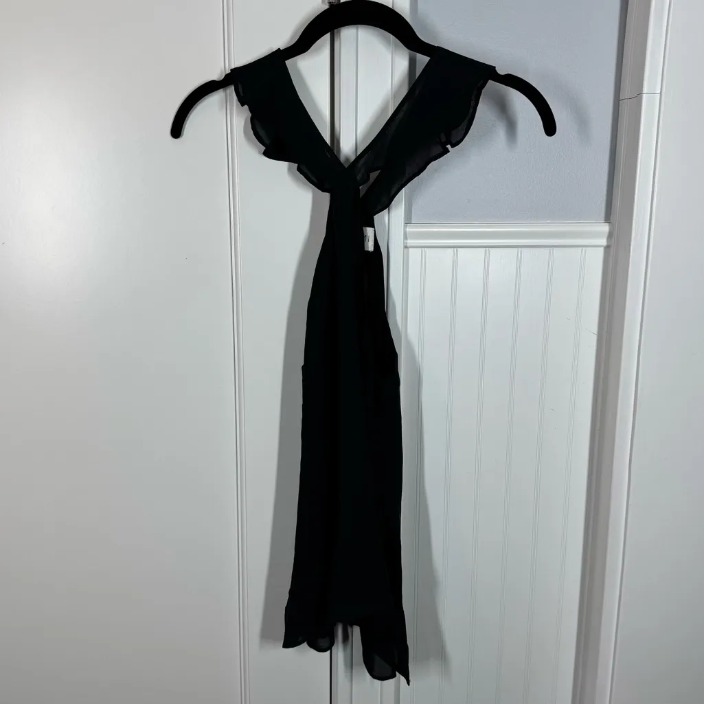 Cami NYC the Lily ruffle halter 100% silk tank Size small closet staple playful - Image 2