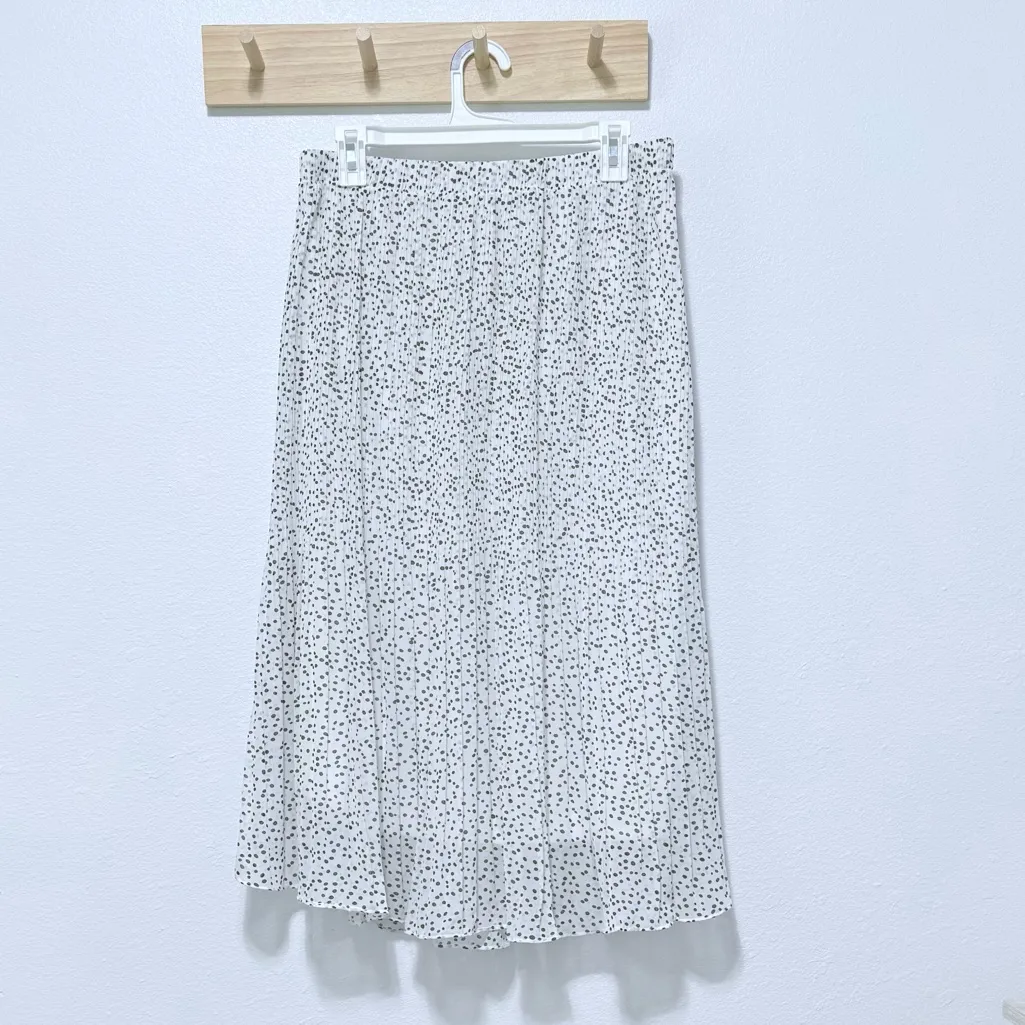 WD.NY Monochrome Speckled Midi Skirt Black Size L - Image 2