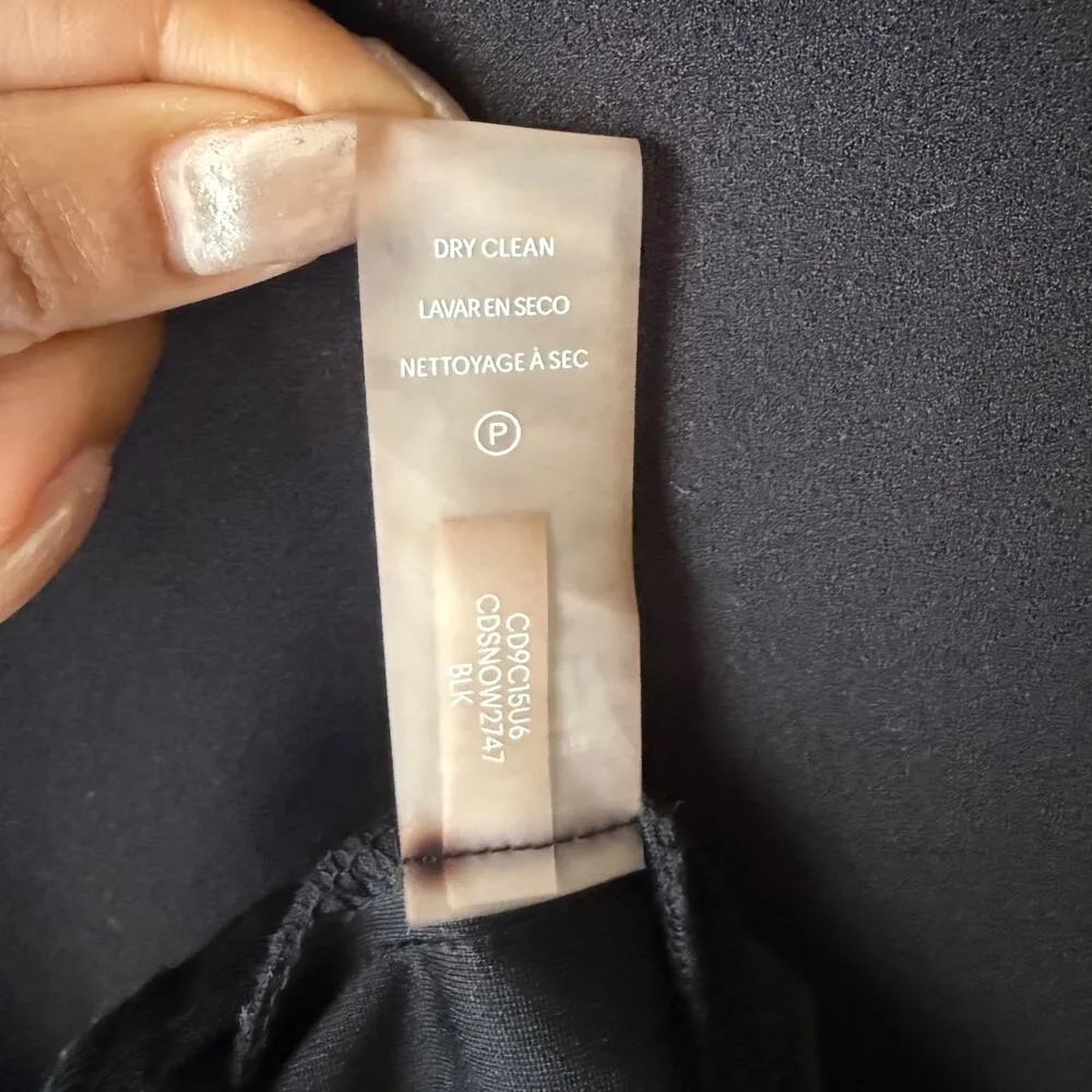 Calvin Klein sz 8 black work career sheath‎ midi dress - Image 7