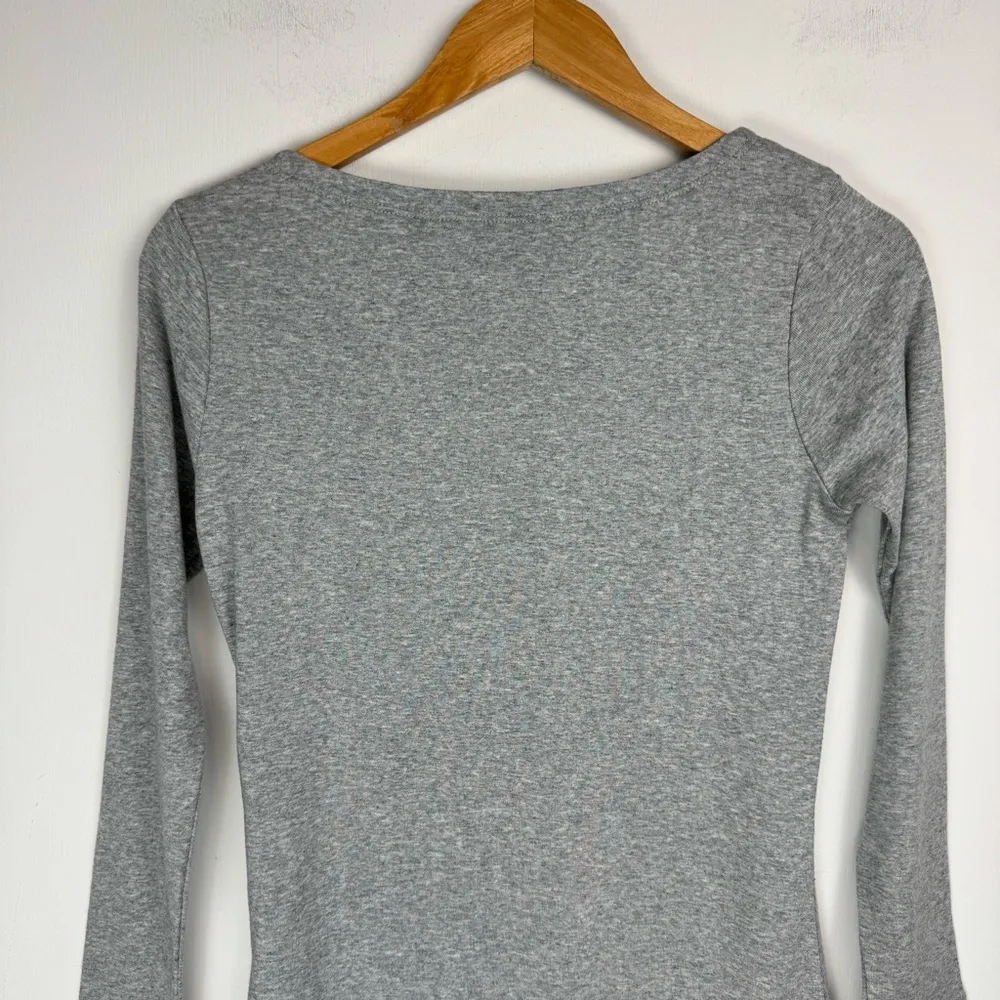 NWT Vineyard Vines Womens Simple Boat Neck Top Sz Small Heather Grey Pima Cotton - Image 11