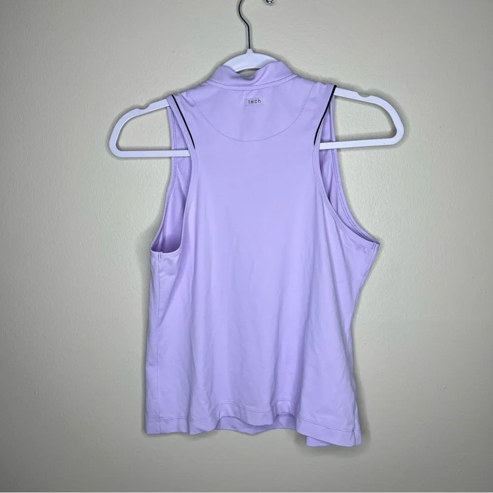 Tail Tech Quarter Zip Stretch Athletic Tank Top‎ Purple Size M - Image 2