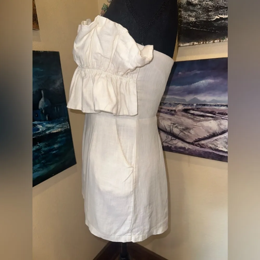 Princess Polly Off White Playsuit Romper Size 6 - Image 5