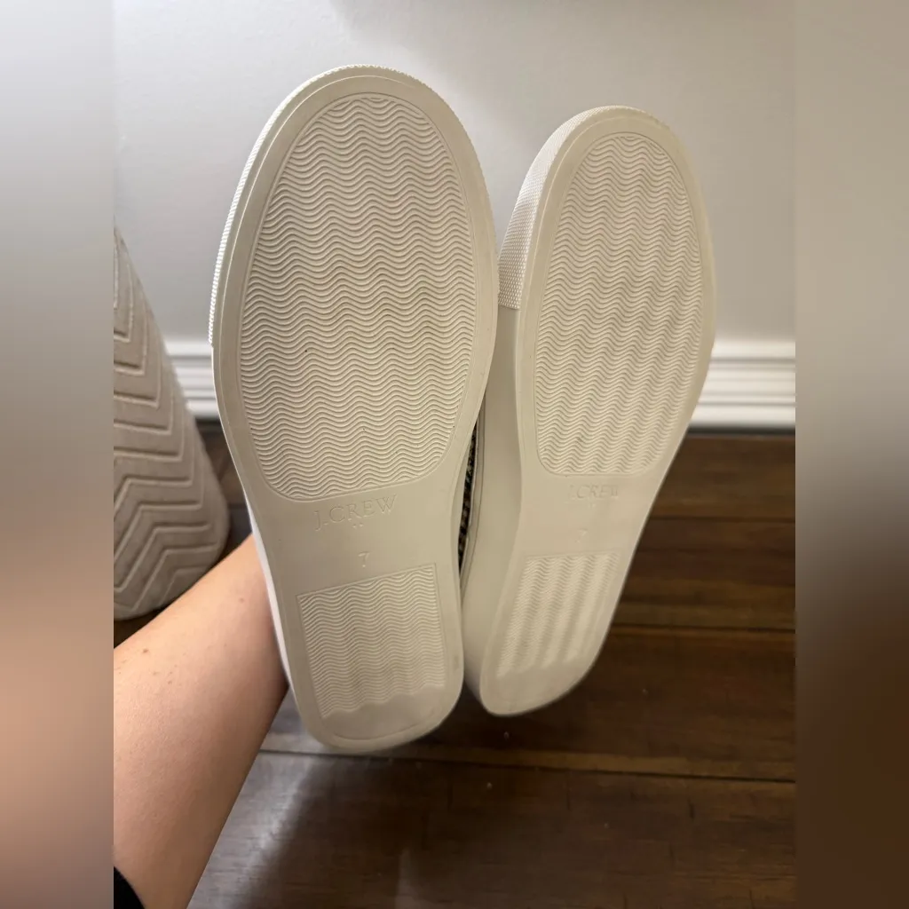 J. Crew Women’s Plaid slip-on sneakers Sz 7 - Image 7