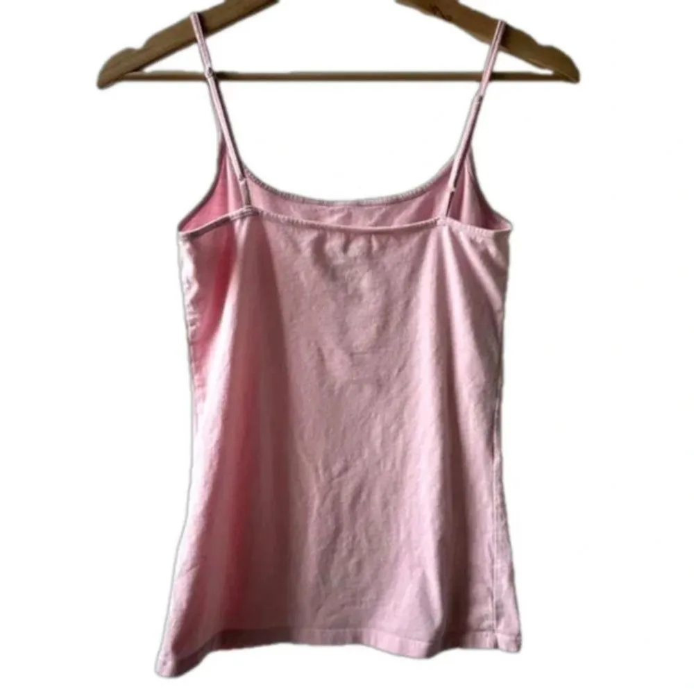 Vintage Merona pink spaghetti strap tank top small adjustable Y2K retro camisole - Image 2