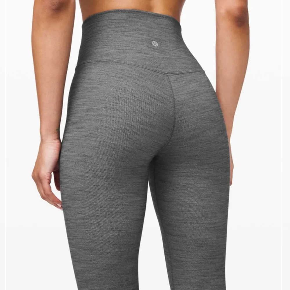Lululemon 8 Align Pant II 25" in Mini Heathered Grey Herringbone - Image 3