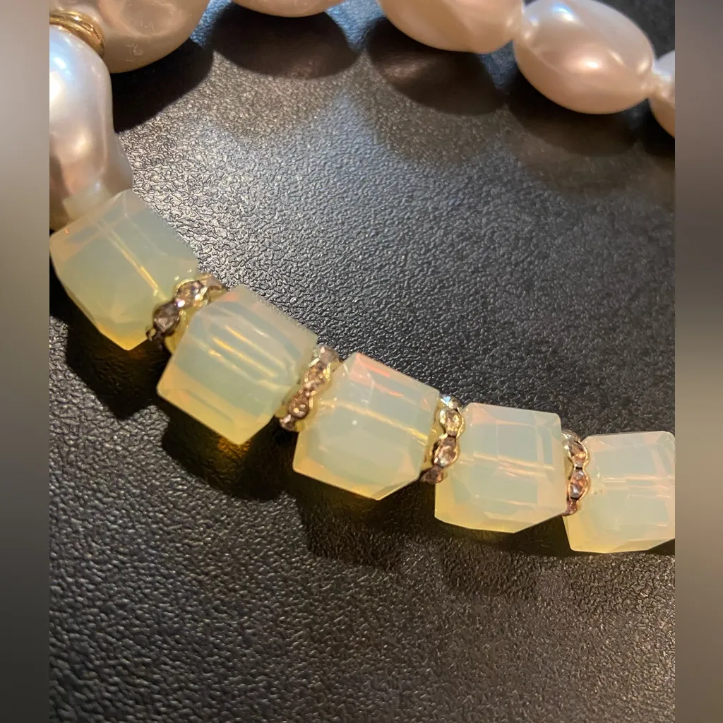 NWT Open Edit Clear White Gold Choker Nordstrom - Image 5