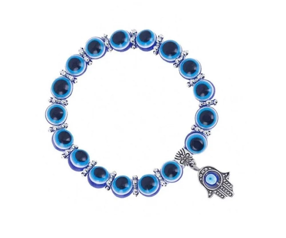 Blue Evil Eye Hamsa bracelet - Image 2