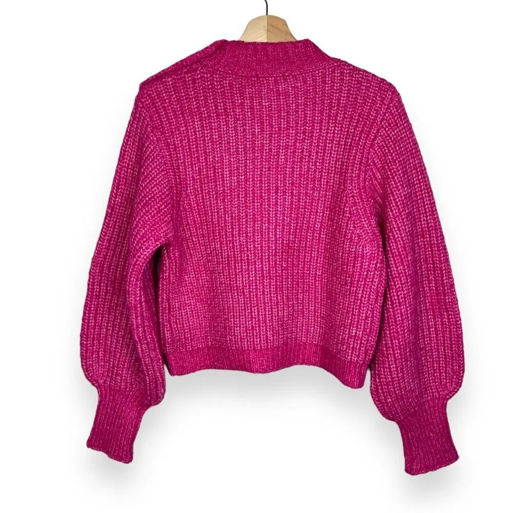 Nasty Gal Premium Chunky Knit Balloon Sleeve Sweater - Image 6