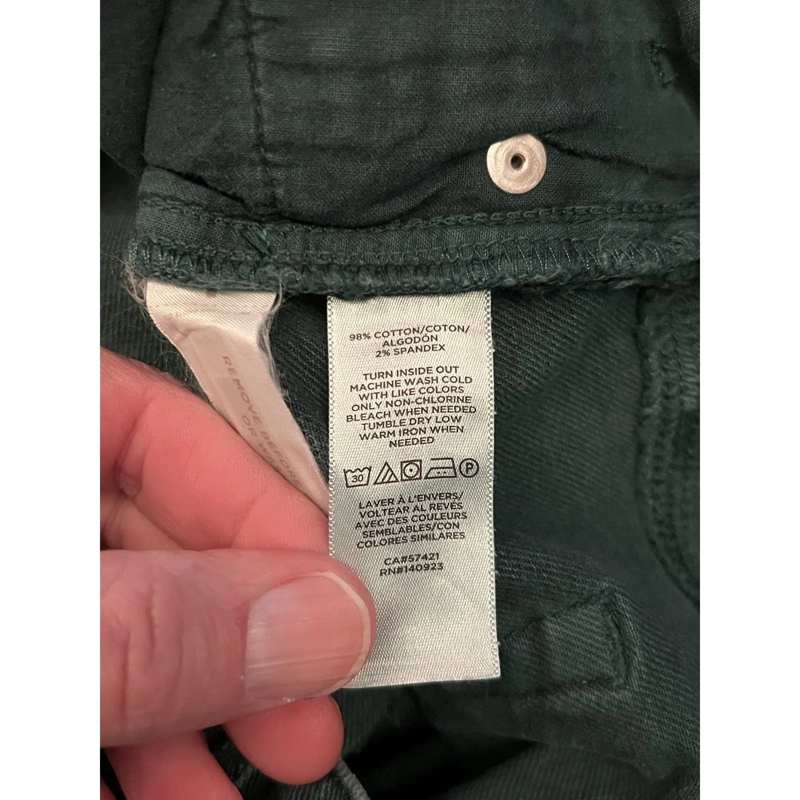 LOFT Shorts Womens 8 29 Blue Denim Raw Hem Cutoff Casual Summer Stretch - Image 5