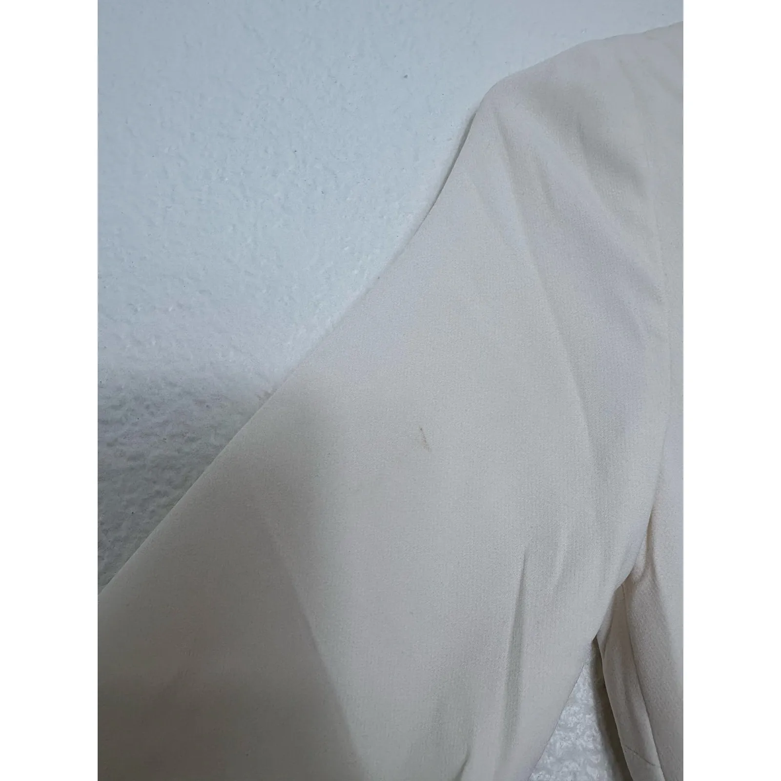 House Of CB Catalin White Flared Jumpsuit Size XS Long Sleeve Bridal 70s Stretch - Image 11