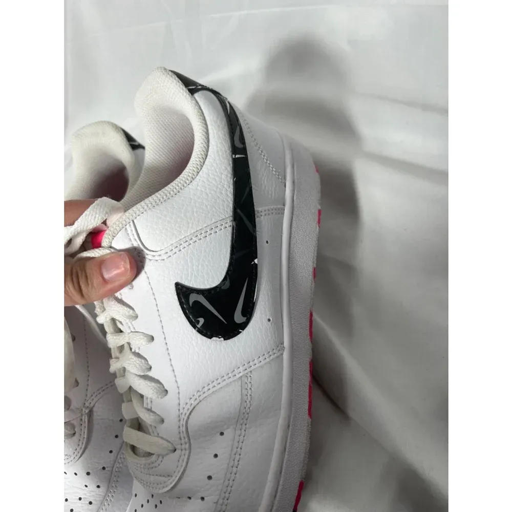 Nike Court Vision Low Multi‎ Swoosh White and Pink Sneakers Size 10 - Image 5