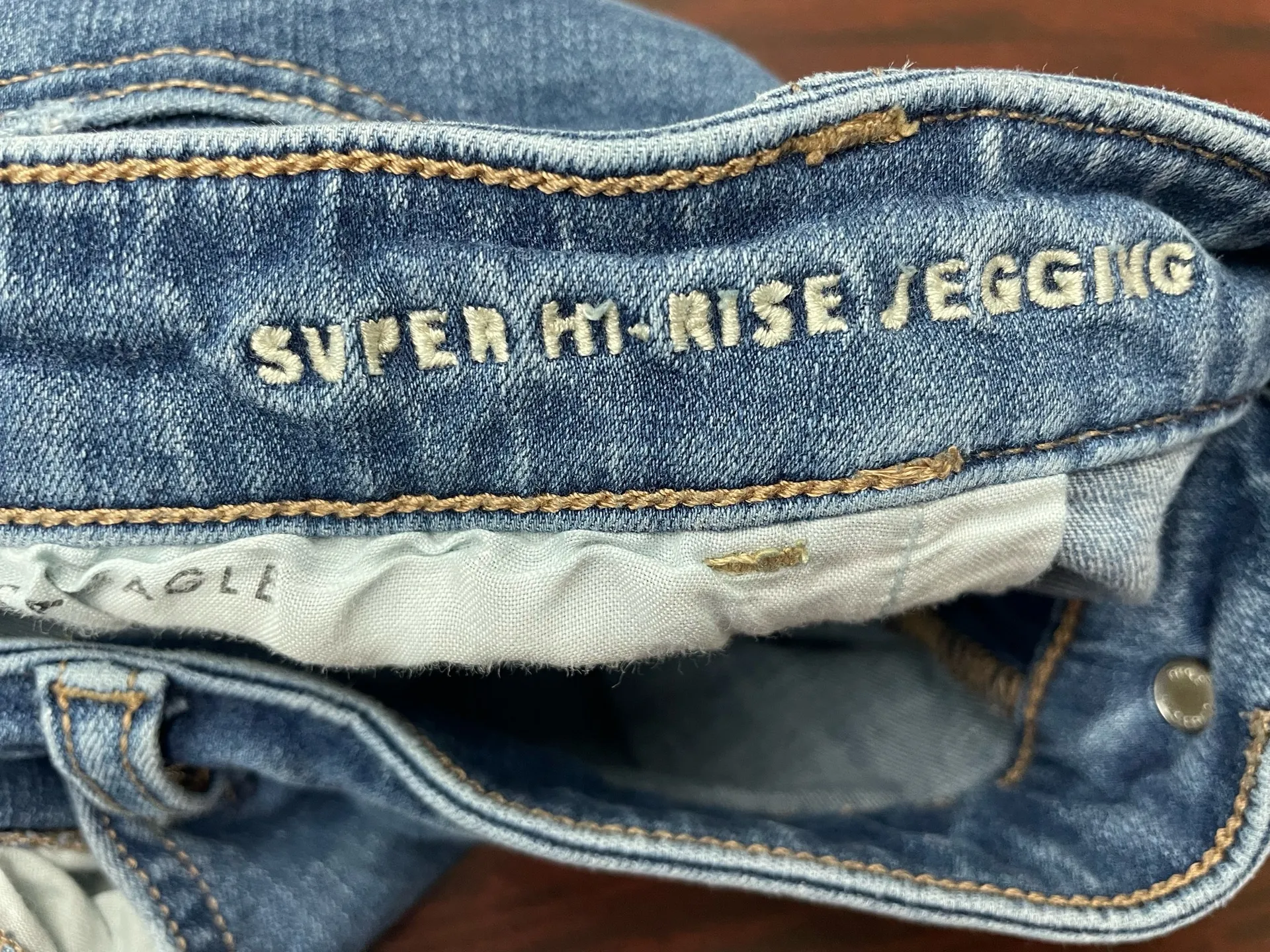 American Eagle 360 Next Level Stretch Super Hi-Rise Jegging Size 24 - Image 7