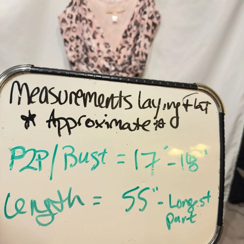 Hutch Elsa Pink Black Animal Print Ruffle High-Low Wrap Dress size Large $395 - Image 5