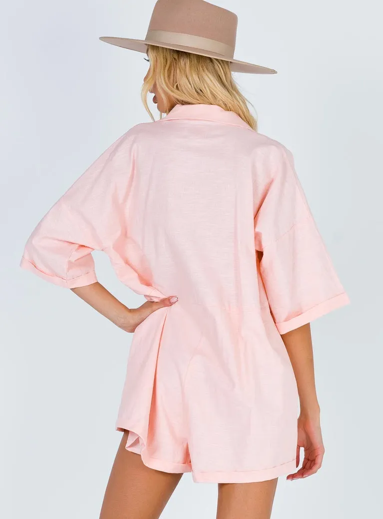 Sinclair Romper in Pink - Image 7