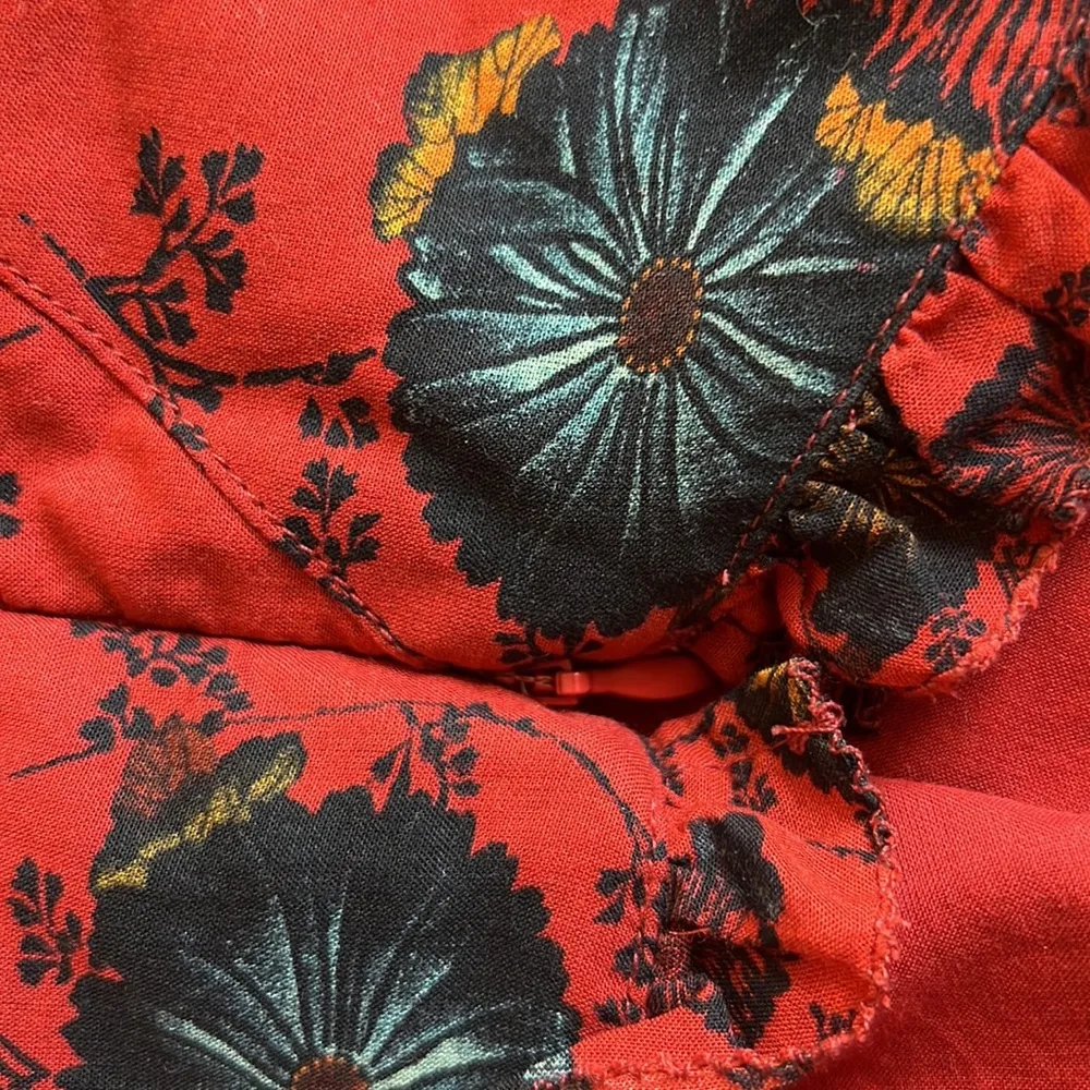 Ulla Johnson Red Adyna Short Casual Dress - Image 8