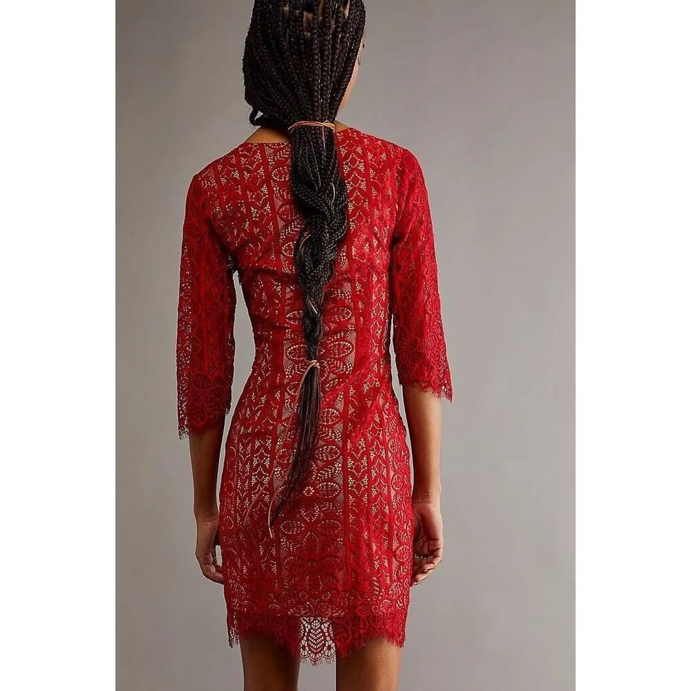 Free People For Love & Lemons Lyla Cocktail Dress Size L - Image 2