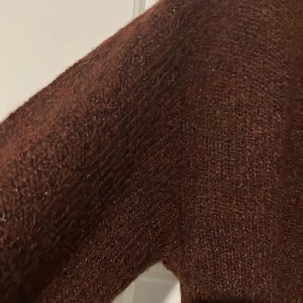 Nine West burgundy soft v-neck sweater - Image 6