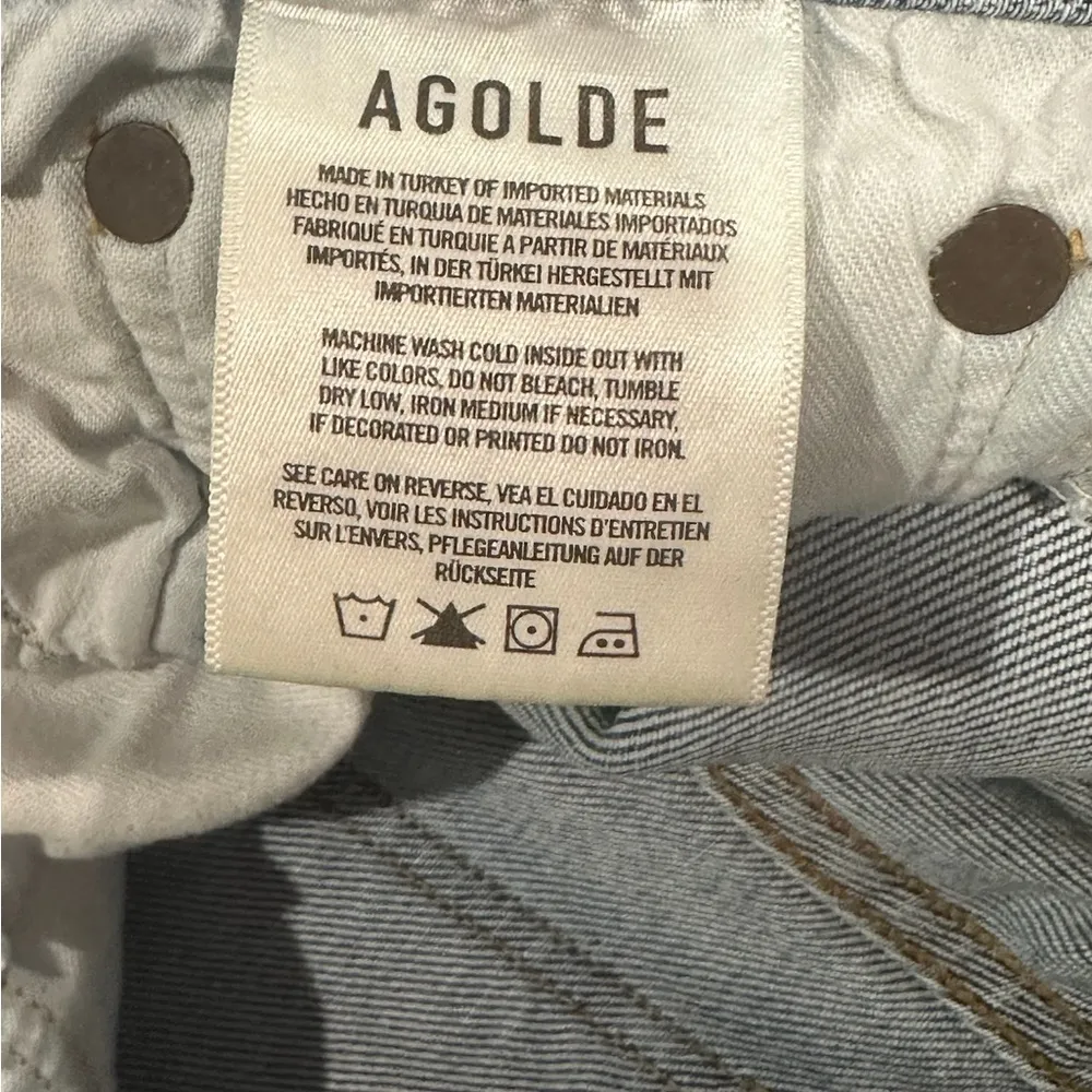 AGOLDE Nico High Rise Skinny Jeans Size 25 Light Wash Stretch Denim - Image 10