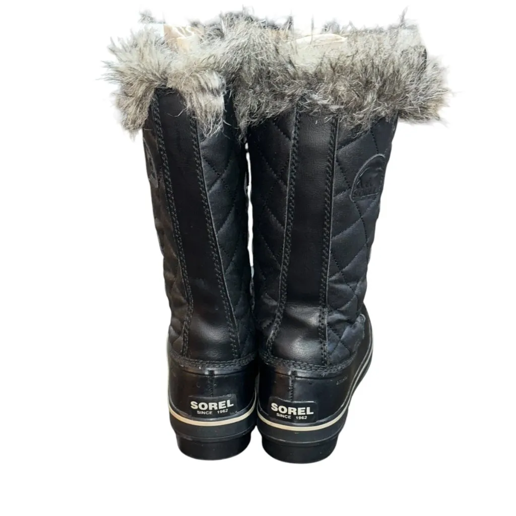 Women's Sorel Tofino II Faux Fur Lined Waterproof‎ Boot Black Size 7.5 Winter - Image 4