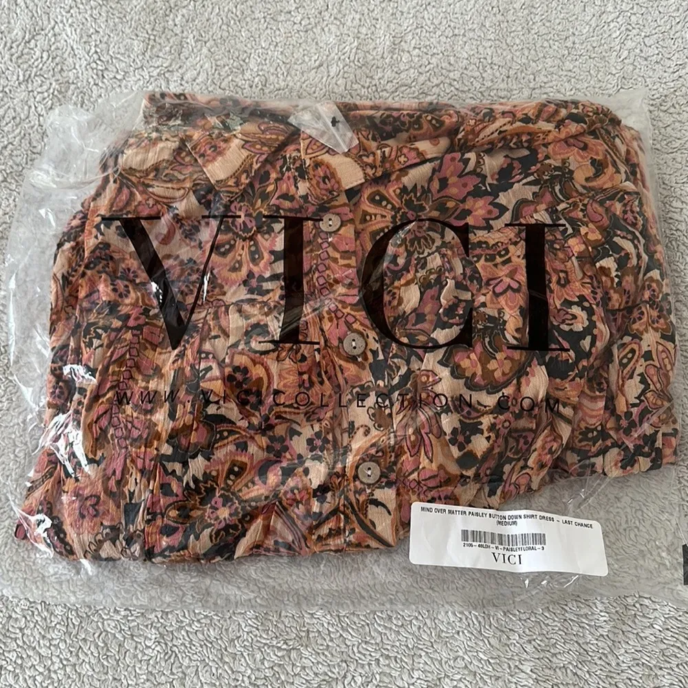 VICI | Mind Over Matter Paisley Button Down Dress - Image 7