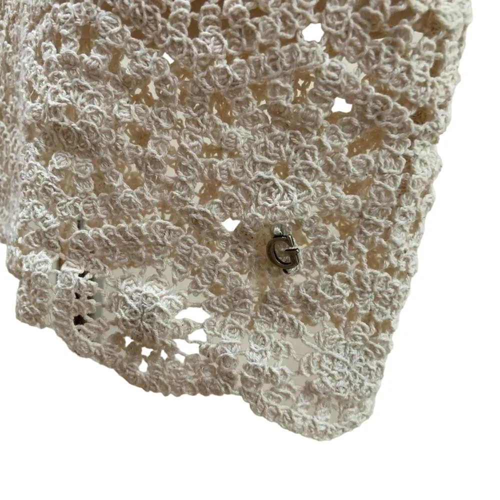 Guess "Charlotte" Boho Crochet Lace Mini Dress Women Size S Cottage Cocktail - Image 6