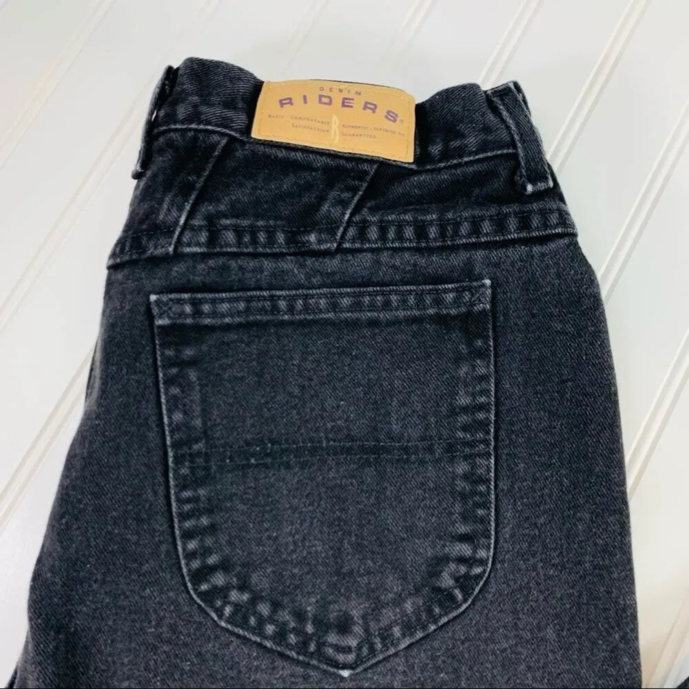 Vintage Black Lee Jeans Hi Waisted waist 33" - Image 4