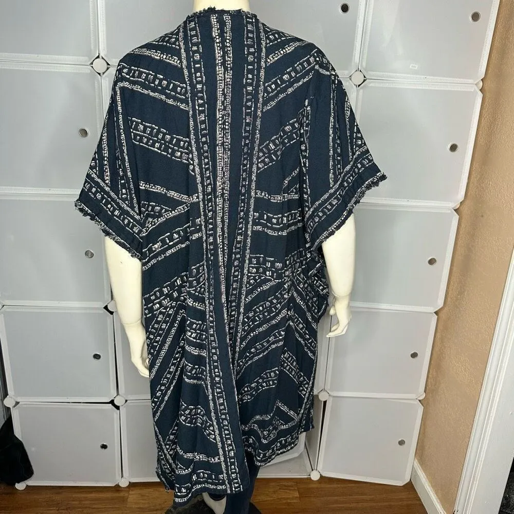 UO Ecoté Navy Blue Kimono OS - Image 2
