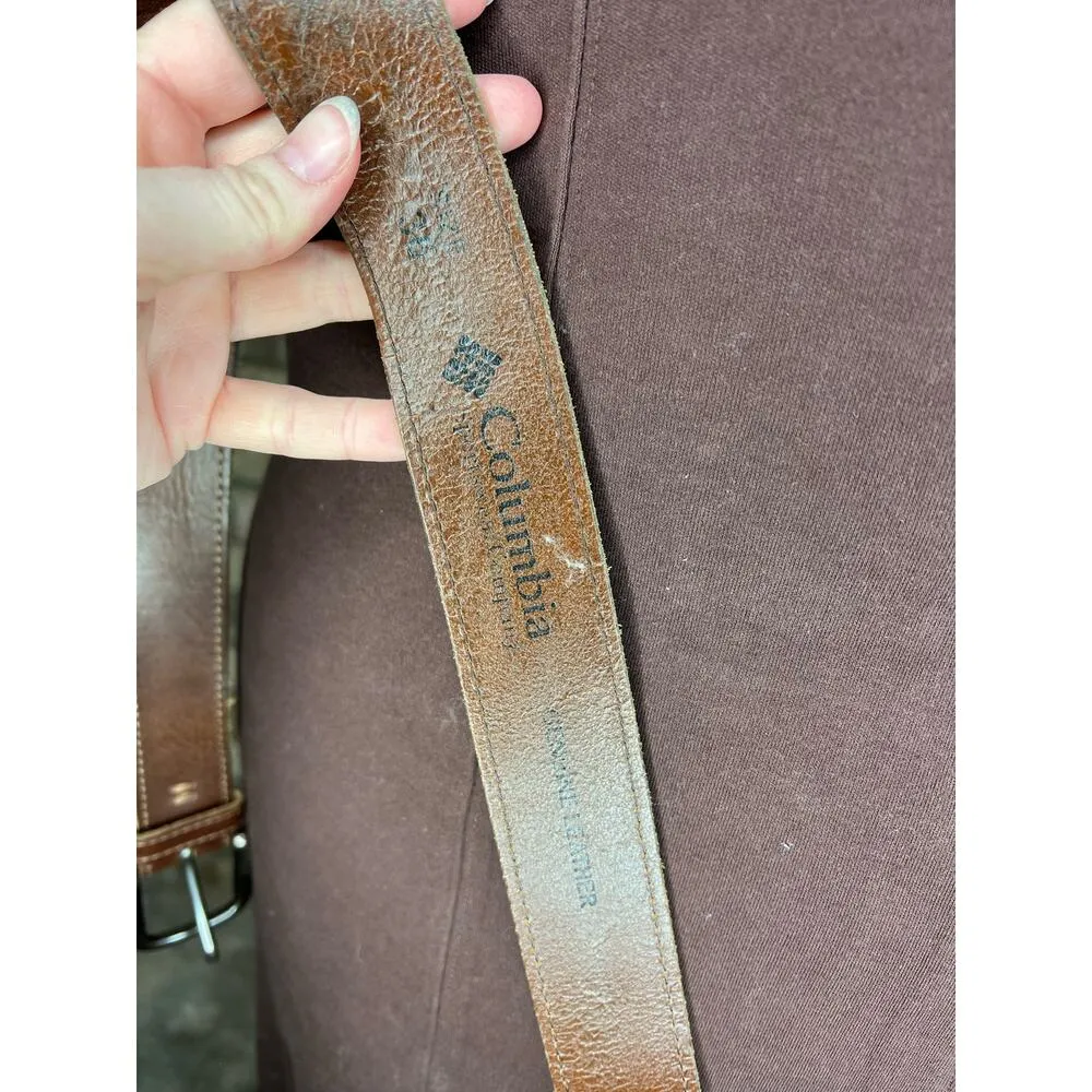 Columbia leather belt brown size 36 - Image 8